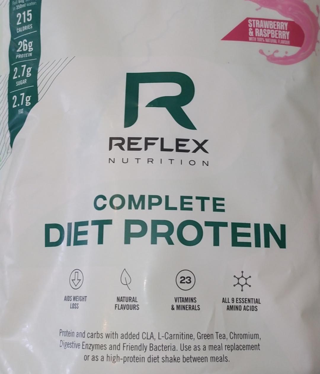 Фото - Протеїн Complete Diet полуниця та малина Reflex Nutrition