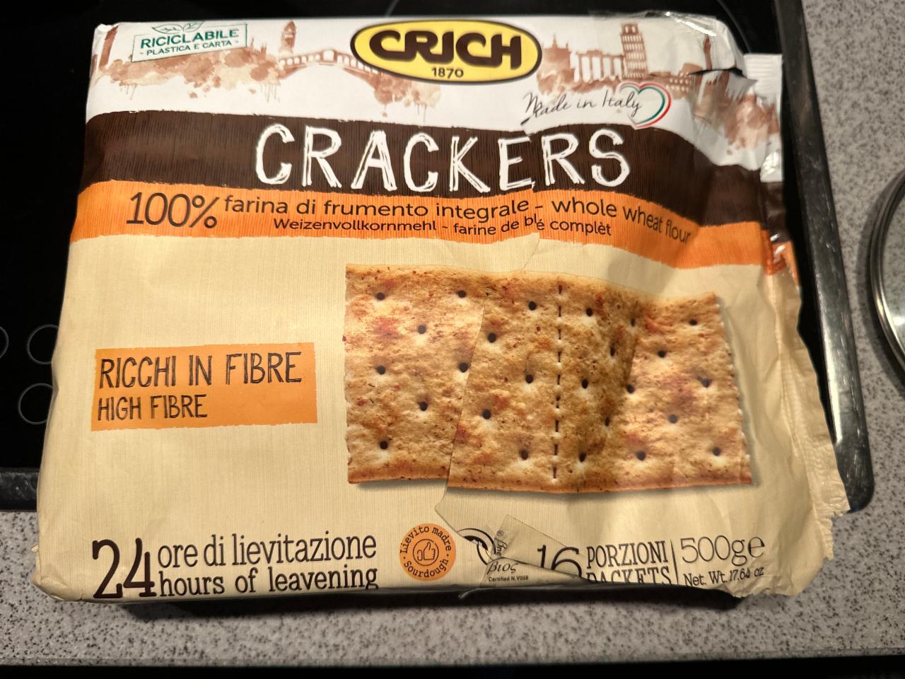 Фото - Крекери з цільної пшениці Crackers Crich