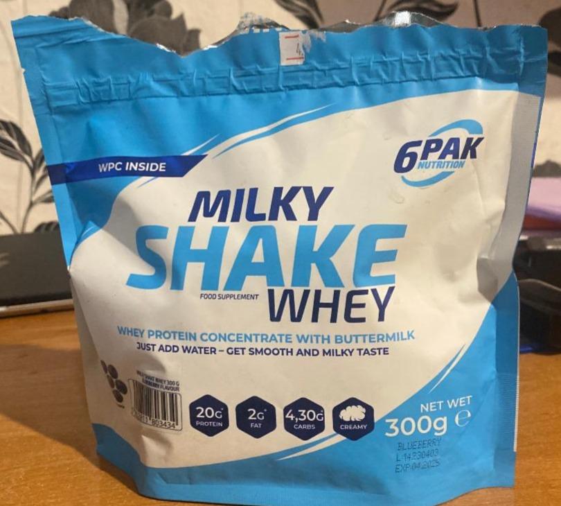 Фото - Білкова добавка Milky Shake Whey Чорниця 6PAK Nutrition
