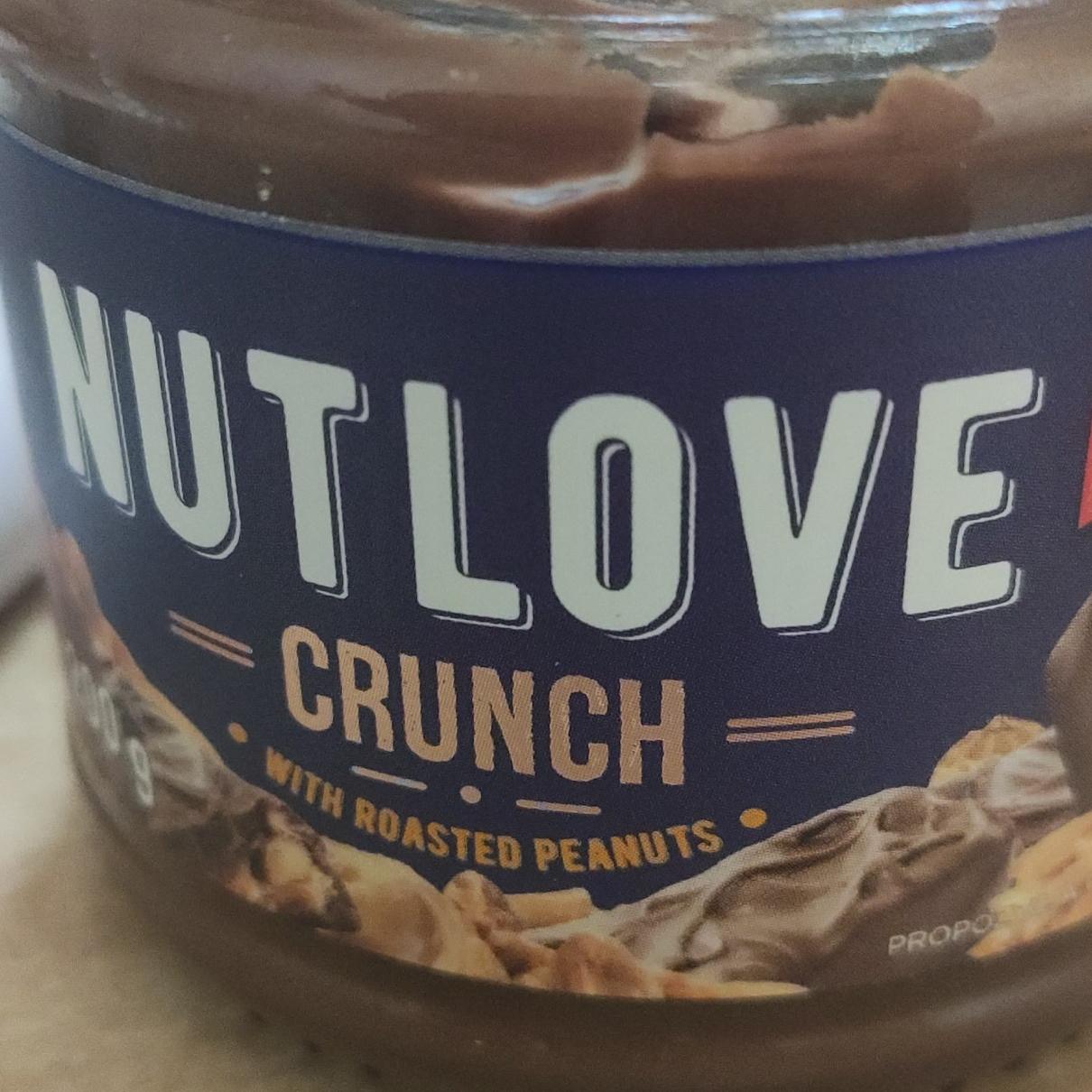 Фото - Крем Nutlove Crunch молочно-шоколадний з додаванням хрумкого смаженого арахісу Allnutrition