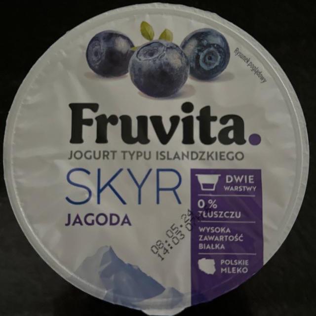 Фото - Jogurt typu islandzkiego skyr jagoda Fruvita