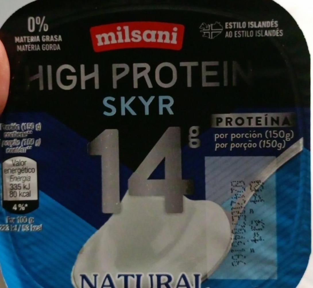 Фото - High proteínas skyr 14g natural Milsani