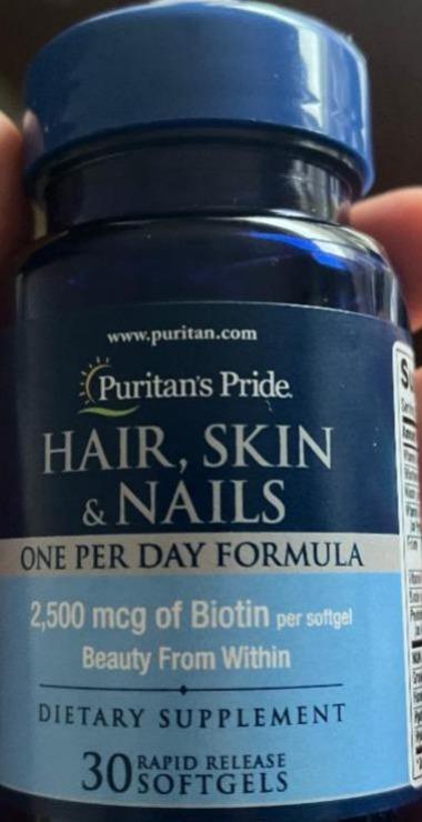 Фото - Hair Skin & Nails One per Day Formula Puritan's Pride