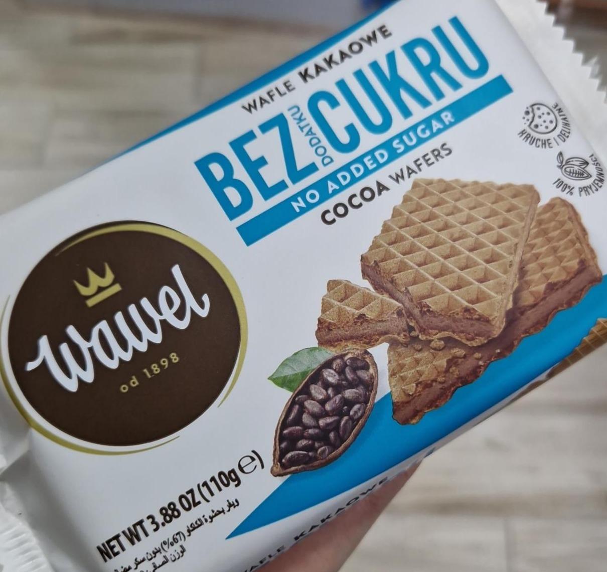 Фото - Wafle o smaku kakaowym bez cukru Wawel