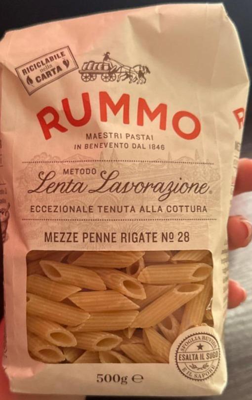 Фото - Pasta mezze penne rigate n° 28 Rummo