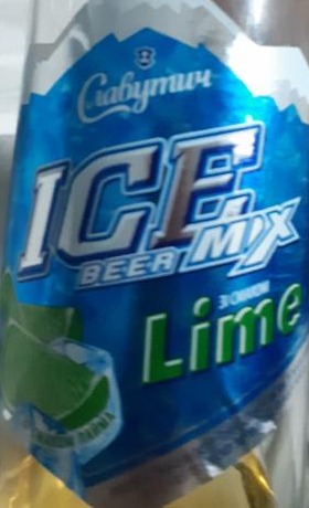 Фото - Ice beer mix зі смаком lime Славутич