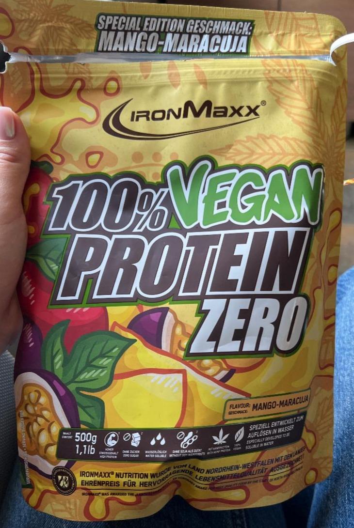 Фото - 100% vegan protein zero Mango-Maracuja IronMaxx