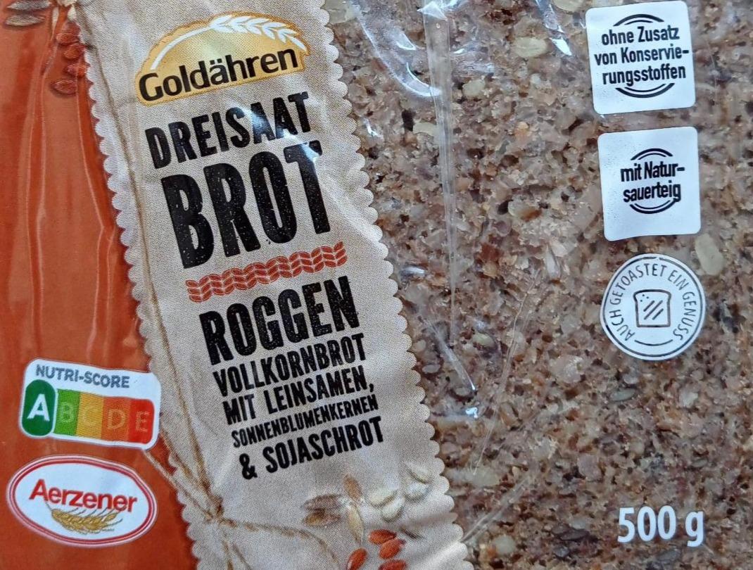 Фото - Житній цільнозерновий хліб Freistaat Brot з насінням льону соняшнику та соєвим шротом Goldähren