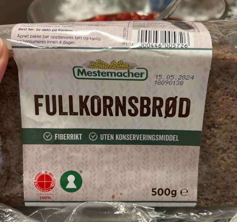 Фото - Хліб чорний цільнозерновий Fullkornsbrod Mestemacher