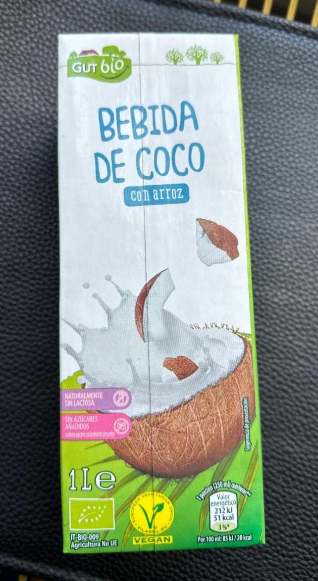 Фото - Напій кокосовий Bebida De Coo GutBio