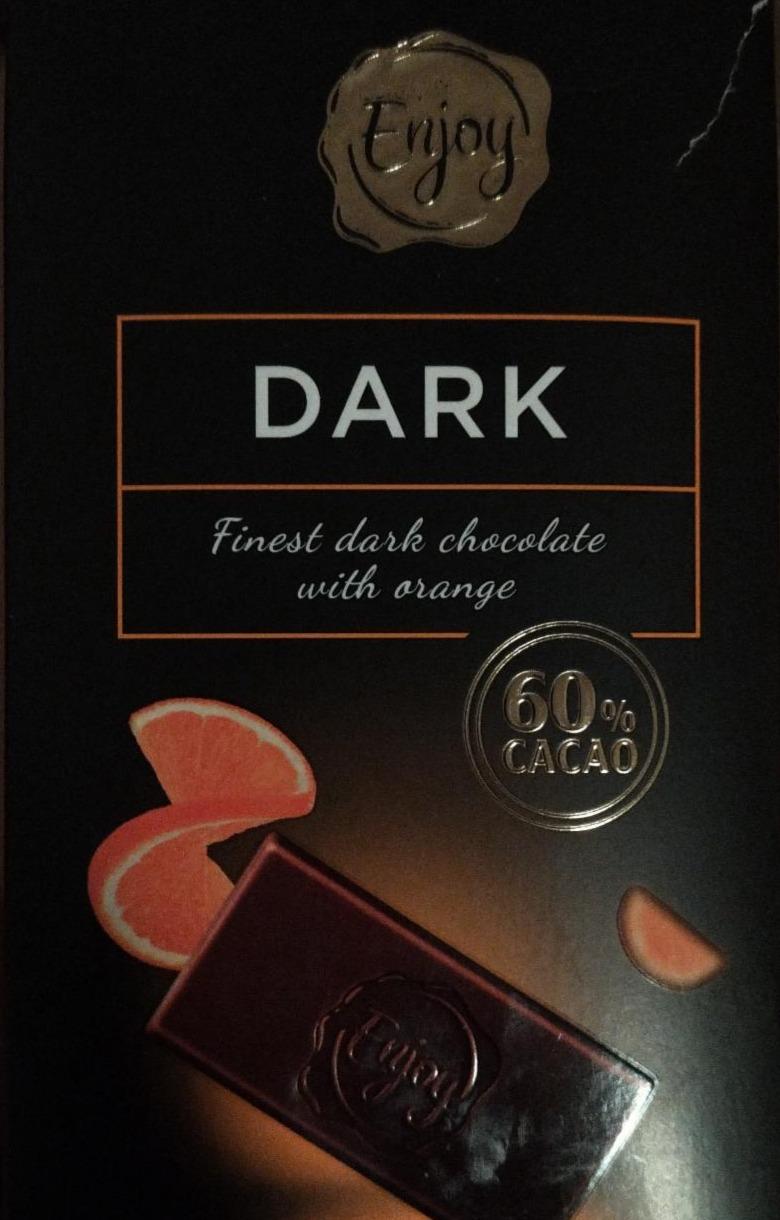 Фото - Шоколад чорний 60% з апельсином Dark Enjoy