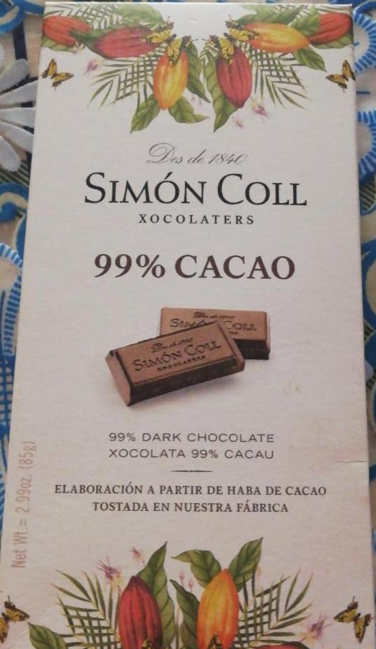 Фото - Чорний шоколад 85% SIMON COLL