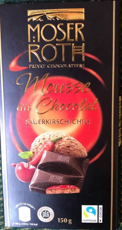 Фото - Шоколад Вишня з перцем Moser Roth