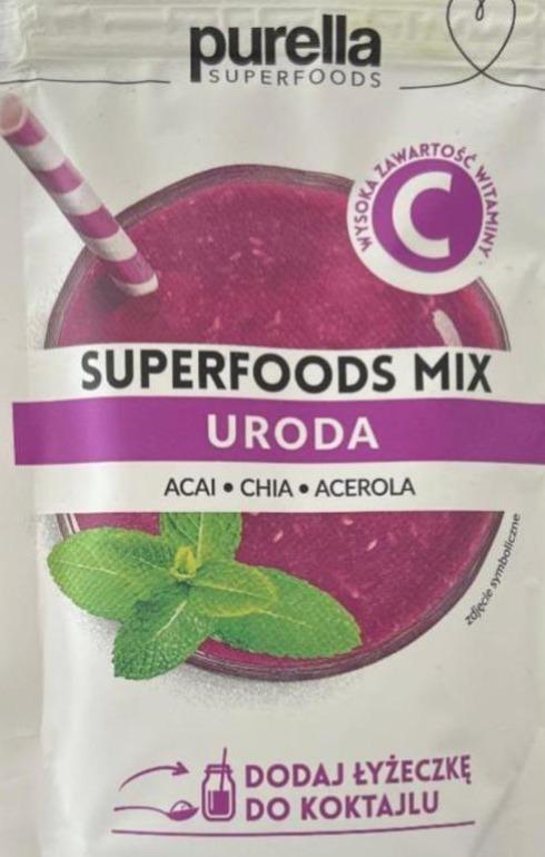 Фото - Харчова добавка Superfoods mix uroda acai chia acerola Purella