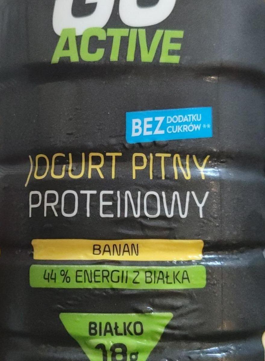 Фото - Йогурт 1.5% питний протеїновий зі смаком банану Jogurt Pitny Proteinowy Go Active
