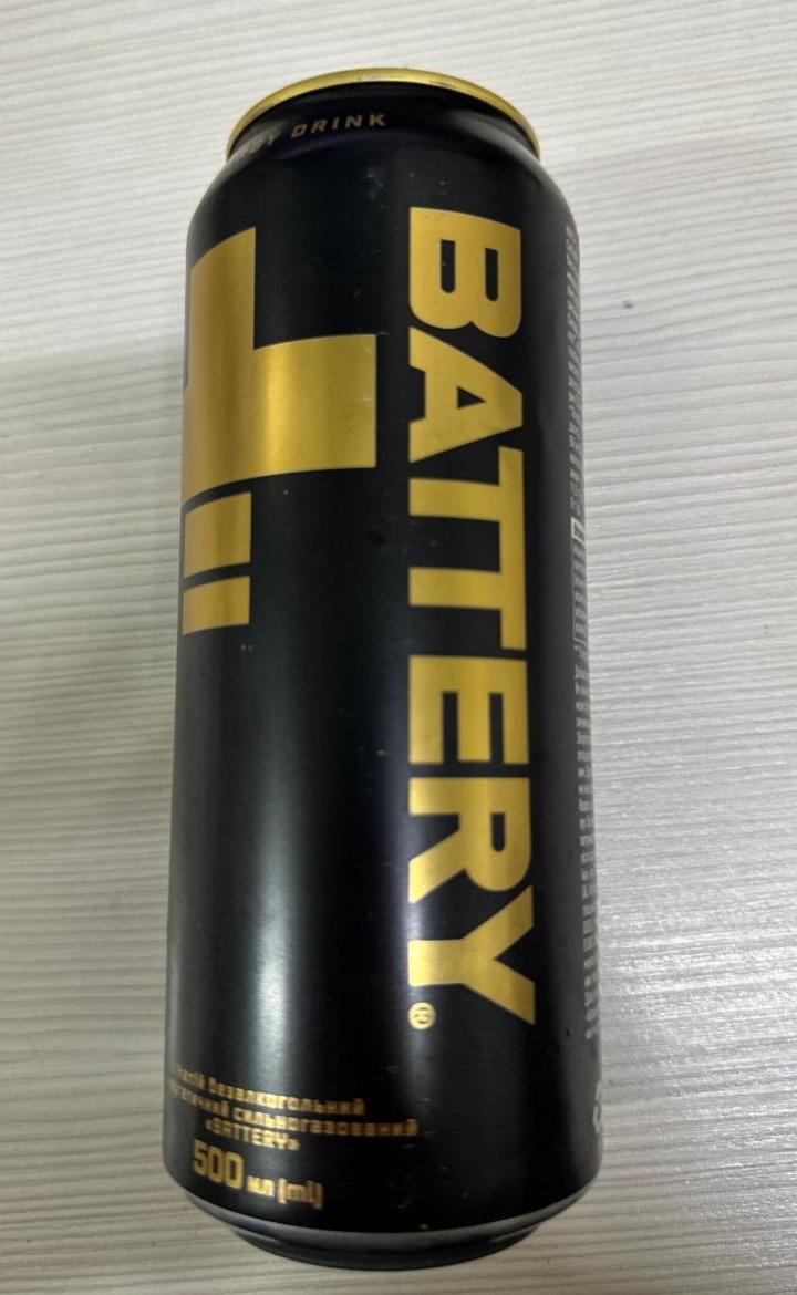 Фото - Напій безалкогольний енергетичний сильногазований Battery
