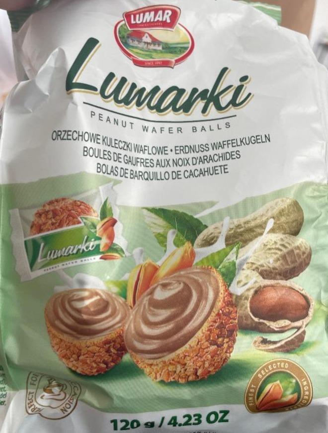 Фото - Вафельні кульки з горіховим кремом в арахісових крихтах Lumarki Lumar