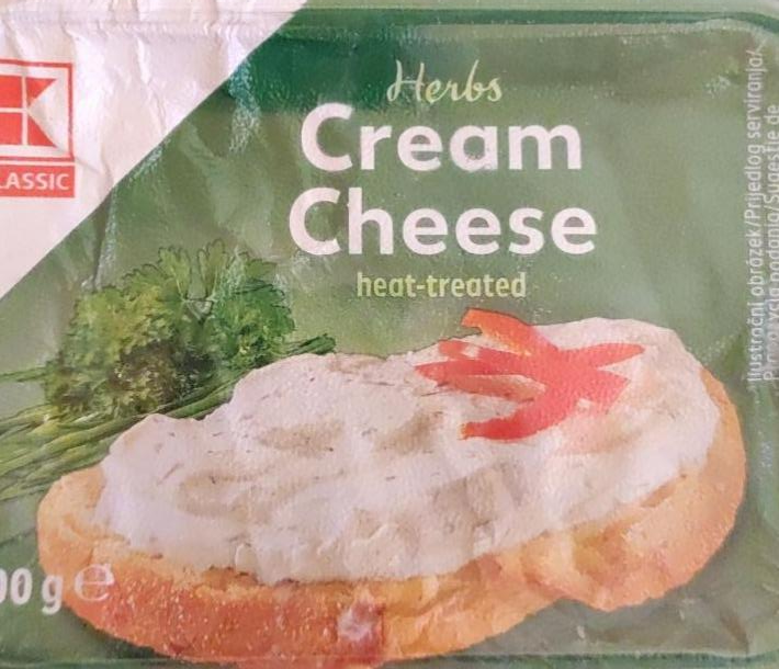 Фото - Свіжий сирний продукт з зеленню пастеризований K-Classic