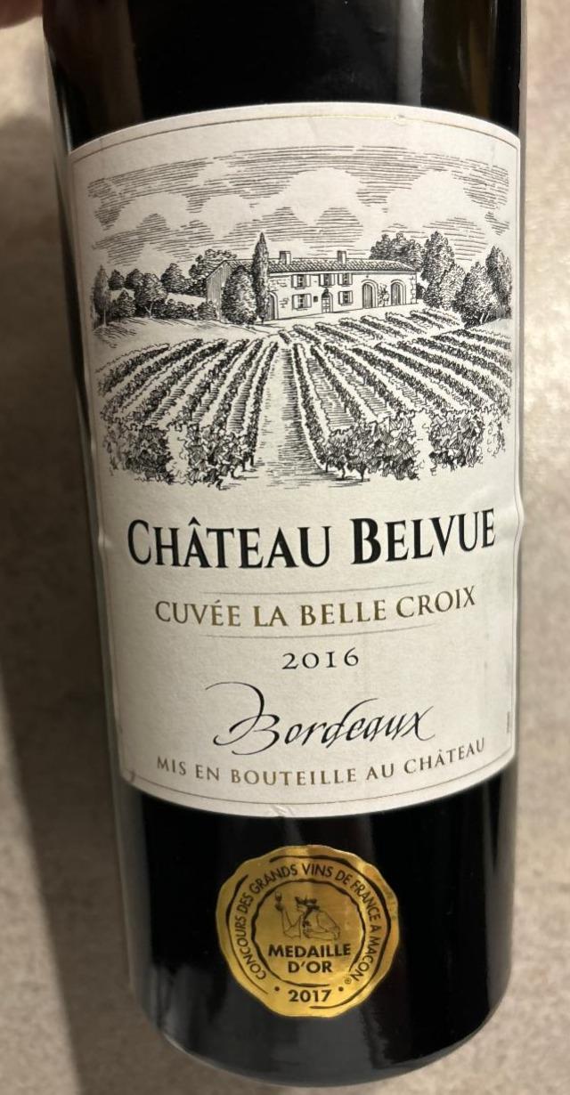 Фото - Вино червоне сухе Chateau Belvue