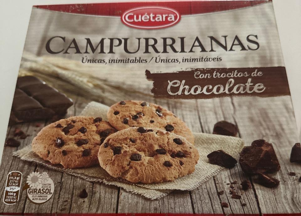Фото - Campurrianas con chocolate Cuétara
