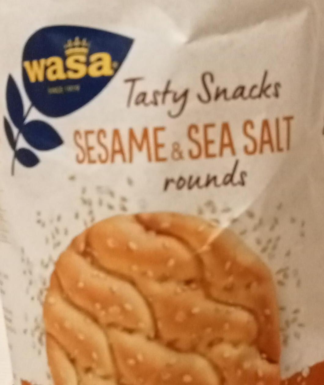 Фото - Хлібці хрусткі Sesame•sea Salt rounds Wasa