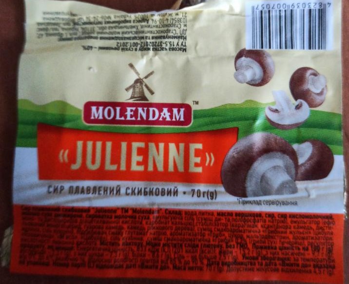 Фото - Сир плавлений із грибами Julienne Molendam
