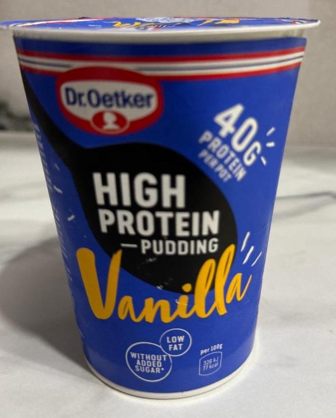 Фото - Dr. Oetker high protein Pudding vanille