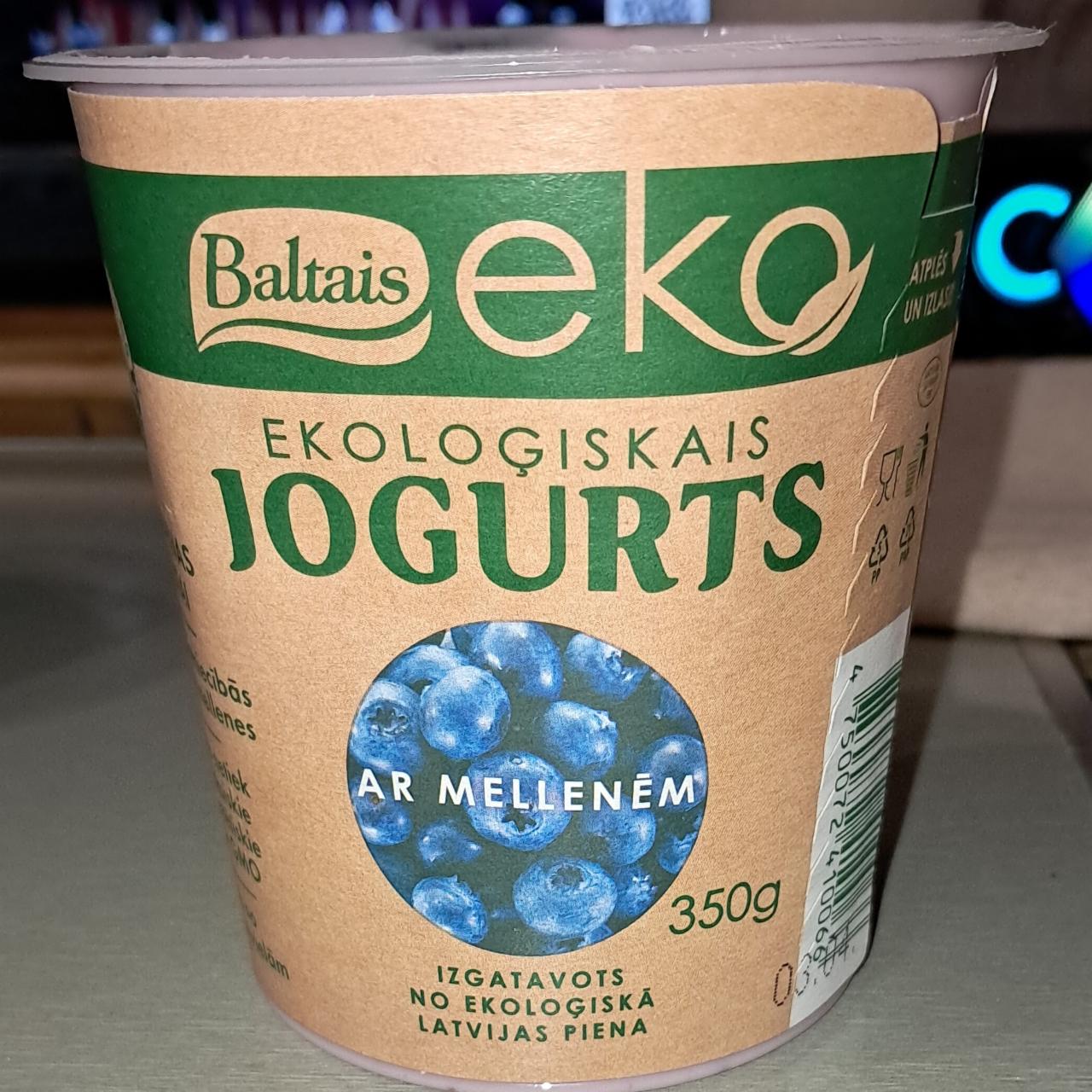 Фото - Йогурт чорничний Jogurts Eko Baltais