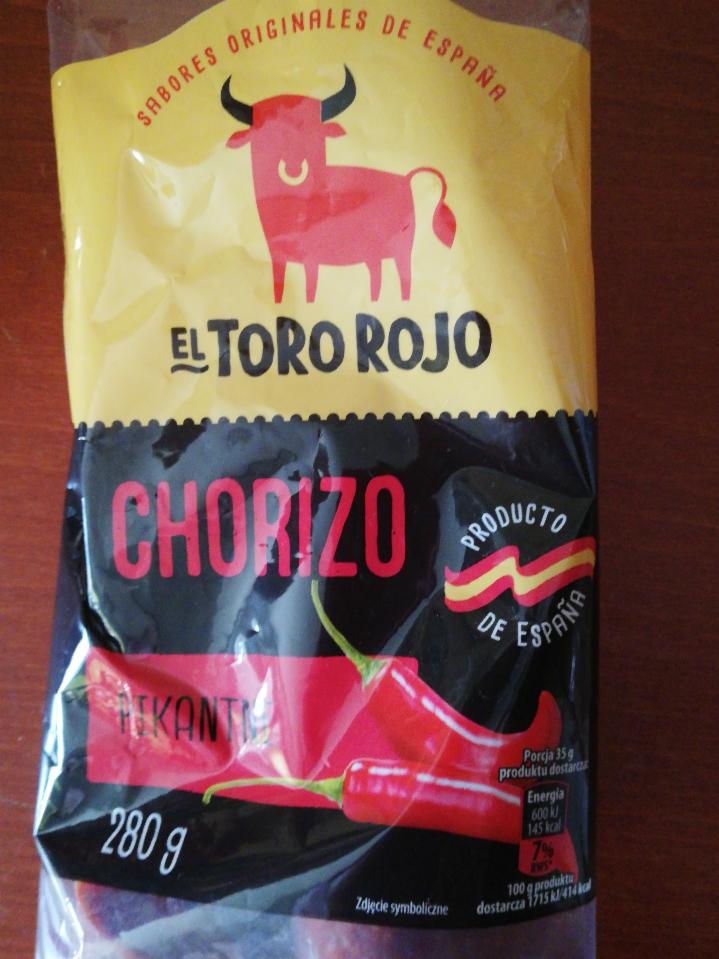 Фото - Ковбаса іспанська Chorizo El Toro Rojo