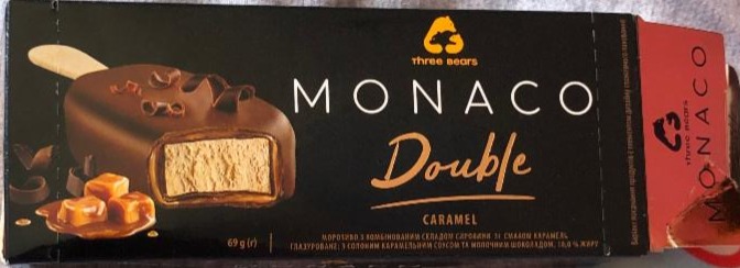 Фото - морозиво зі смаком карамелі Monaco Double Три ведмеді