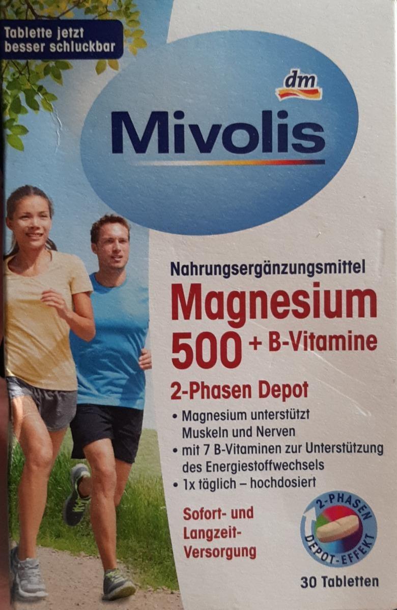 Фото - Magnesium 500 + B vitamine Mivolis
