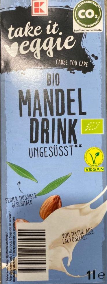 Фото - Organic Drink Almond unsweetened K-take it veggie