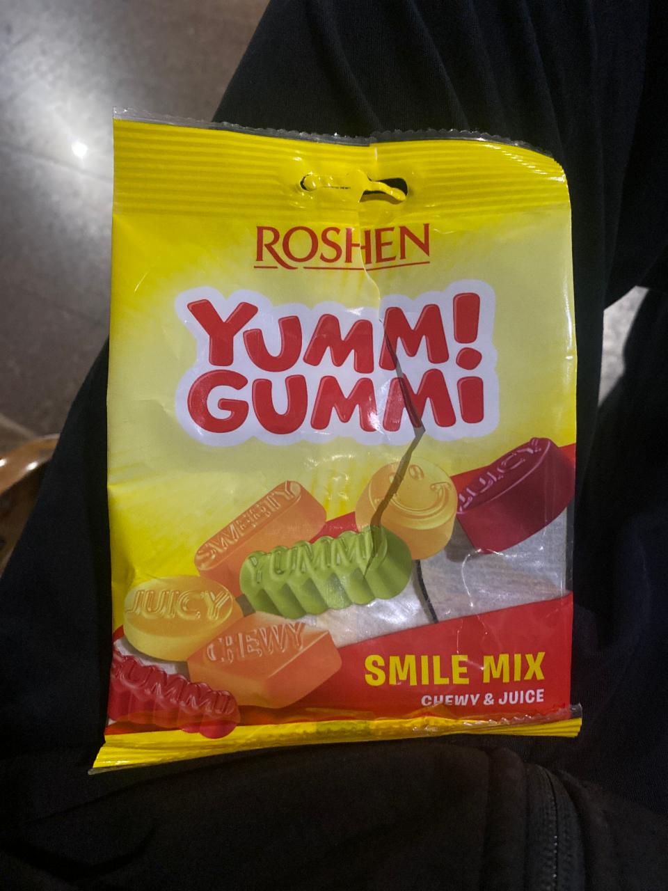 Фото - Цукерки желейні Yummi Gummi Smile Mix Chewy&Juice Roshen