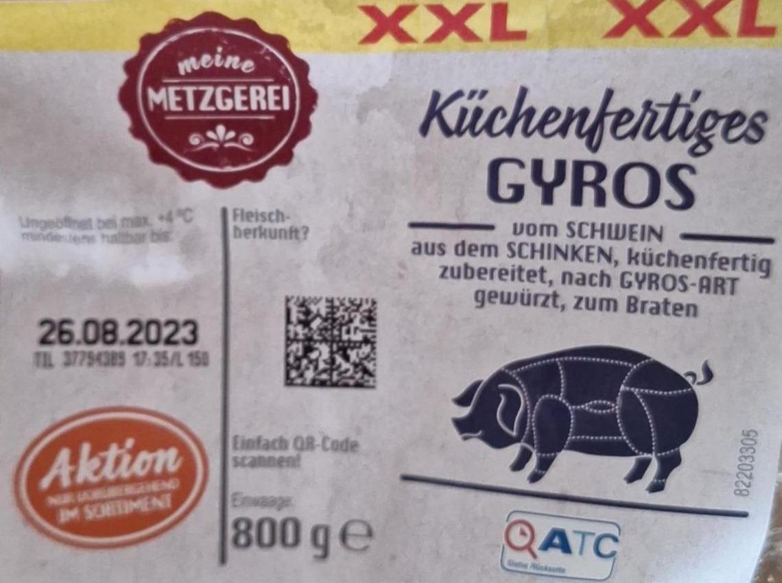 Фото - Küchenfertiges Schweine Gyros Meine Metzgerei