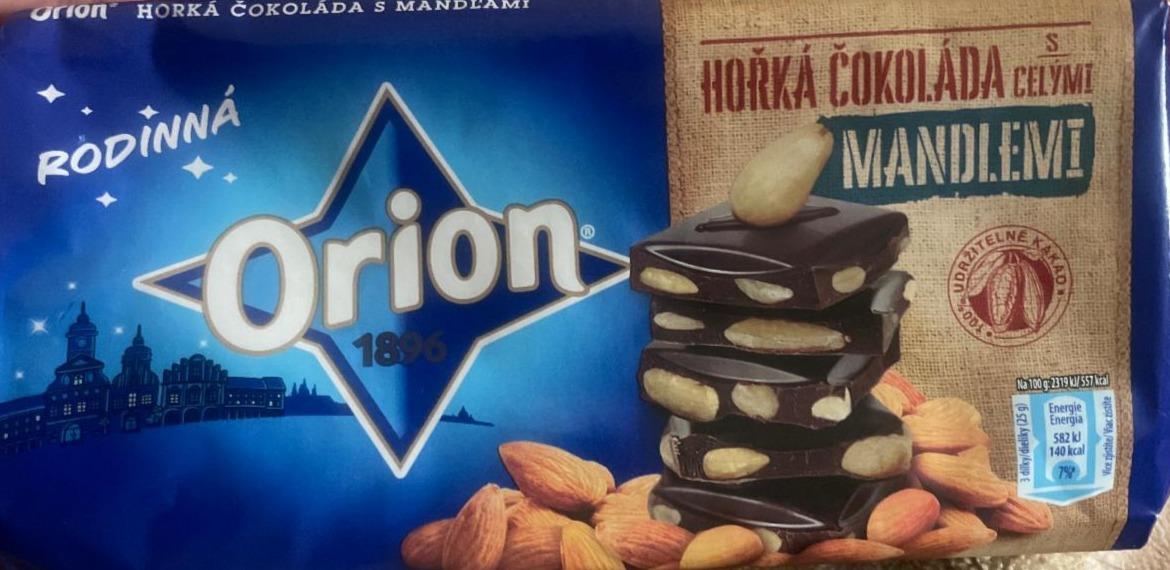 Фото - Hořká čokoláda s celými mandlemi Orion