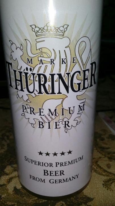 Фото - Пиво світле фільтроване пастеризоване Premium Thuringer