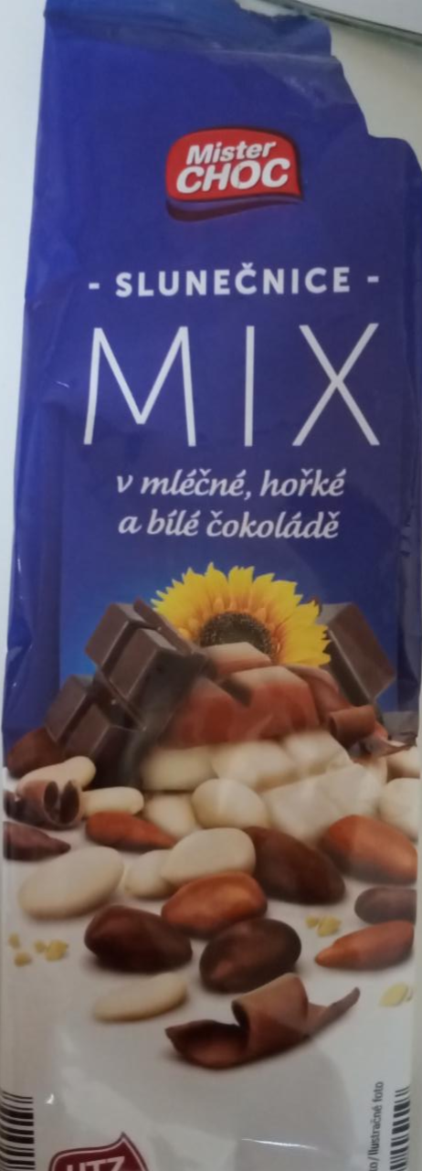 Фото - Slunečnice mix v mléčné, hořké a bílé čokoládě Mister Choc