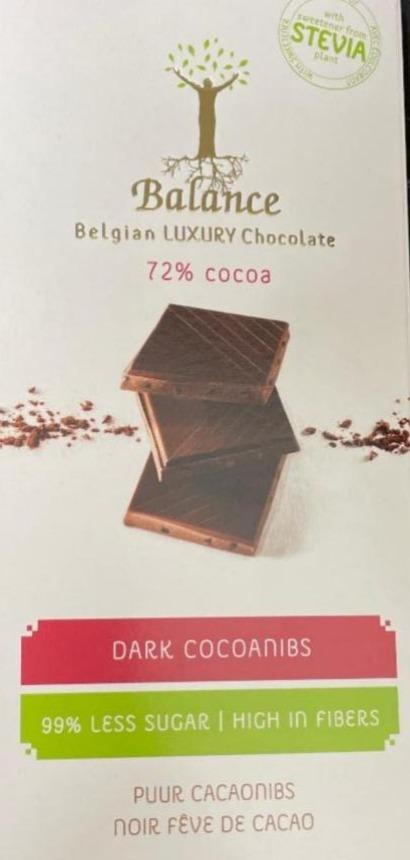 Фото - Шоколад чорний без цукру 72% Stevia