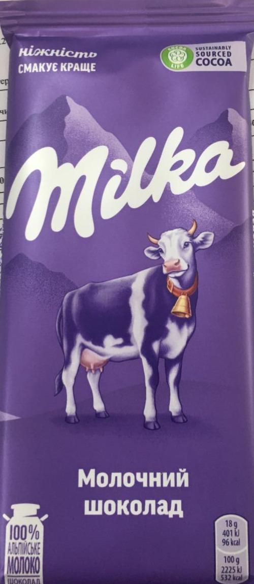 Фото - Молочний шоколад Milka