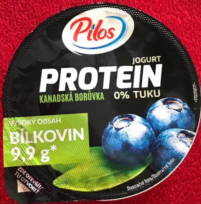 Фото - Йогурт протеїновий 0% з лохиною Pilos