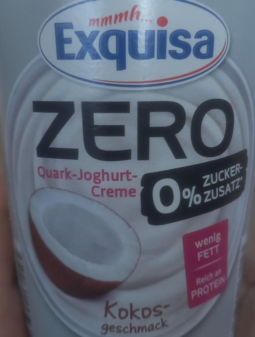Фото - Кварк- йогурт вершковий Zero кокосовий смак Exquisa