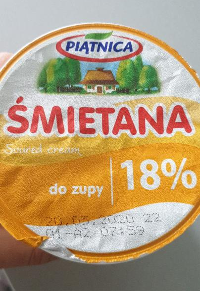 Фото - Сметана 18% до супу Piatnica