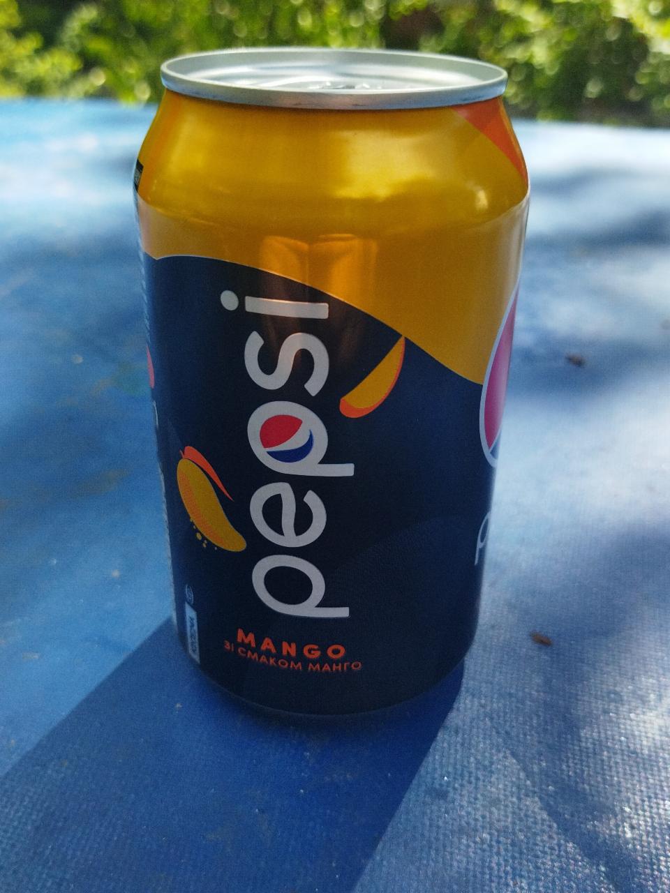 Фото - Напій сильногазований на ароматизаторах безкалорійний Манго Pepsi