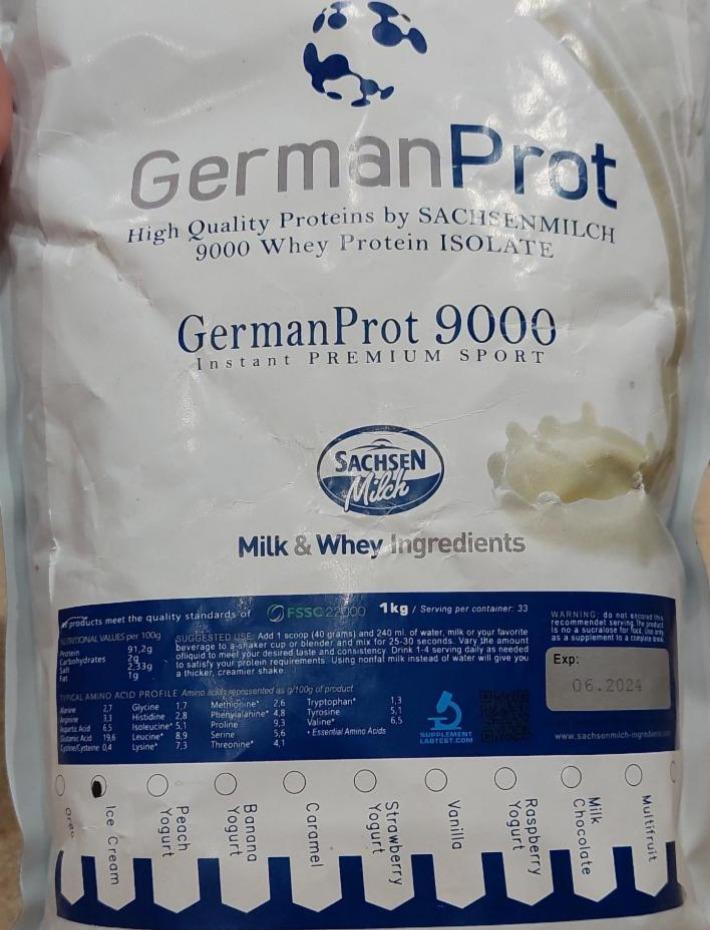 Фото - Сироватковий протеїн ізолят GermanProt 9000 Sachen Milth!