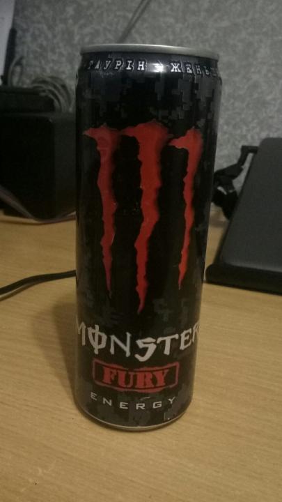 Фото - Напій енергетичний Monster Energy Fury безалкогольний