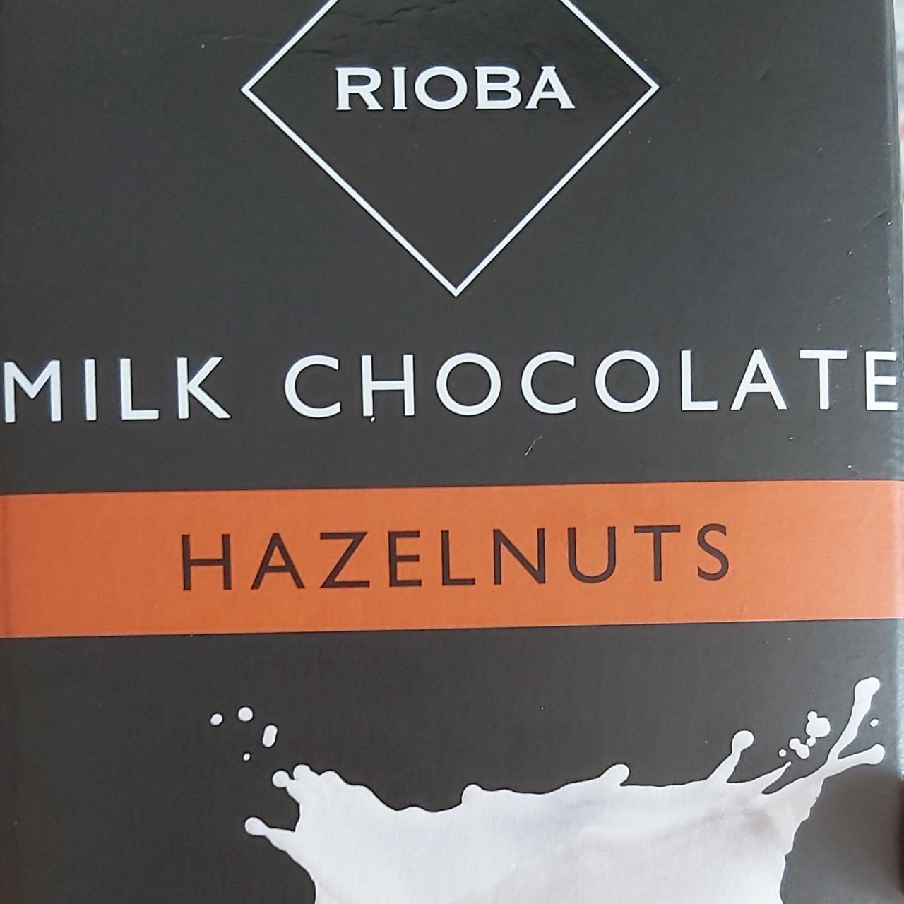 Фото - Шоколад молочний з фундуком Milk Chocolate Hazelnuts Rioba