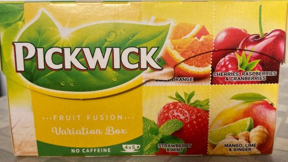 Фото - Напій фруктово-трав'яний ароматизований зі шматочками фруктів та ягодами Fruit Fusion Pickwick