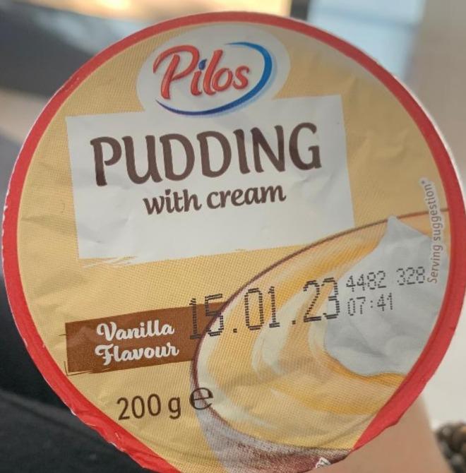 Фото - Пудинг з ванільним смаком Pudding Cream Vanilla Flavour Pilos