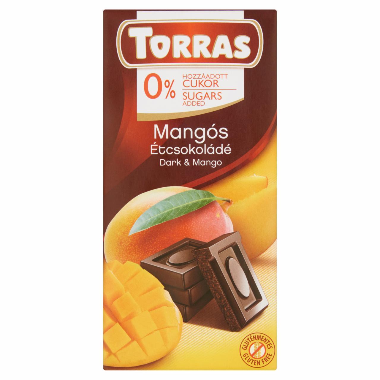 Фото - Шоколад чорний з манго без цукру Torras