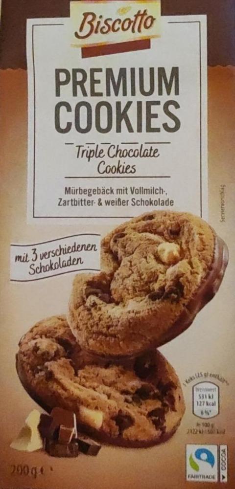 Фото - Пісочне печиво з молочним шоколадом темним шоколадом та білим шоколадом Biscotto